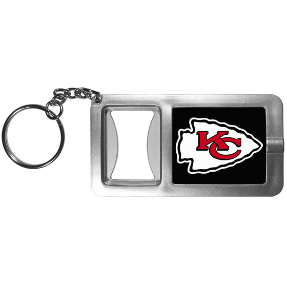 Kansas City Chiefs Flashlight Key Chain with Bottle Opener (SSKG) - 757 Sports Collectibles