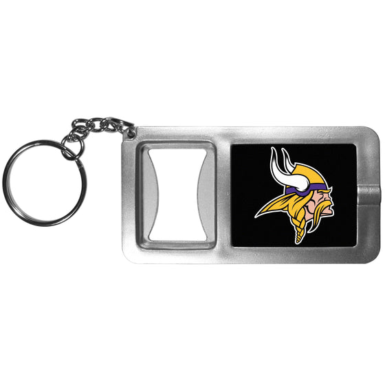 Minnesota Vikings Flashlight Key Chain with Bottle Opener (SSKG) - 757 Sports Collectibles