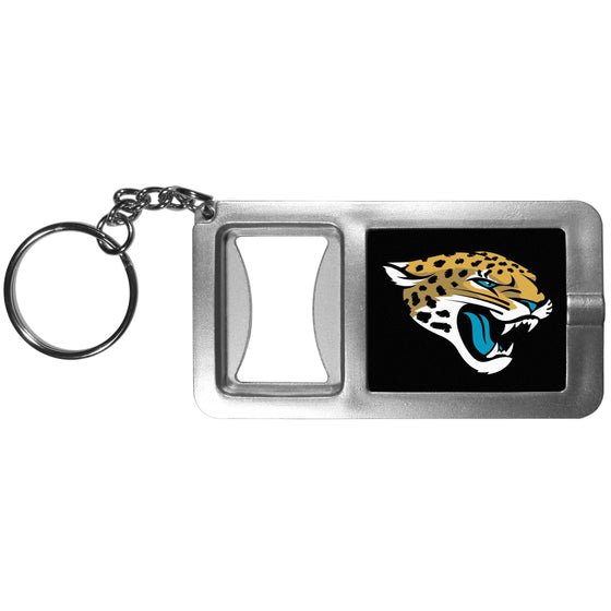 Jacksonville Jaguars Flashlight Key Chain with Bottle Opener (SSKG) - 757 Sports Collectibles