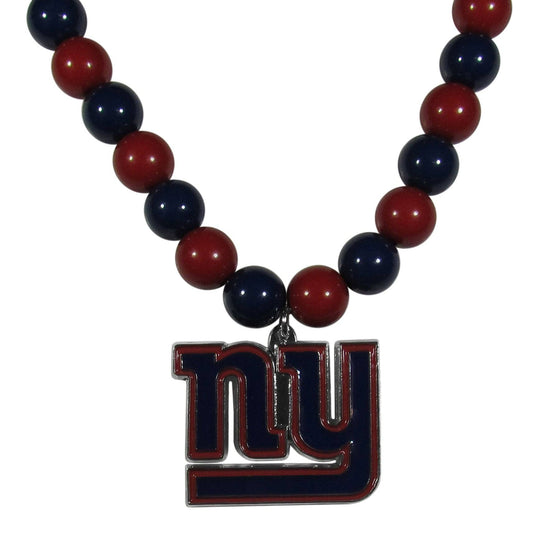 New York Giants Fan Bead Necklace (SSKG) - 757 Sports Collectibles