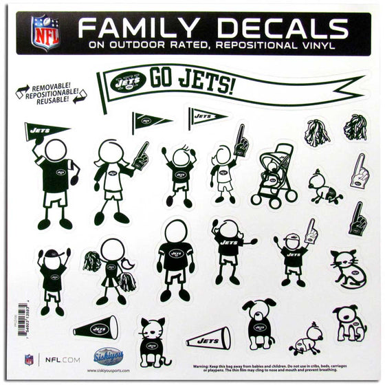 New York Jets Family Decal Set Large (SSKG) - 757 Sports Collectibles