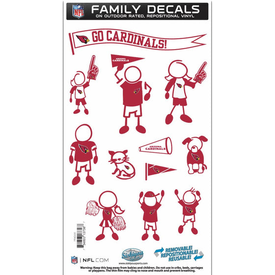 Arizona Cardinals Family Decal Set Medium (SSKG) - 757 Sports Collectibles