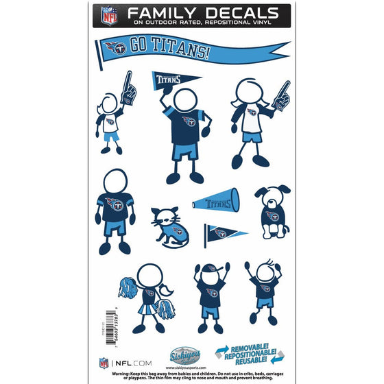 Tennessee Titans Family Decal Set Medium (SSKG) - 757 Sports Collectibles