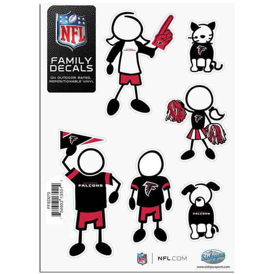 Atlanta Falcons Family Decal Set Small (SSKG) - 757 Sports Collectibles