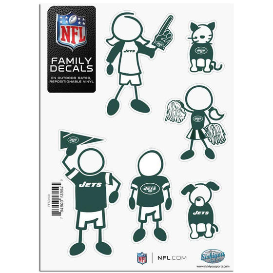 New York Jets Family Decal Set Small (SSKG) - 757 Sports Collectibles