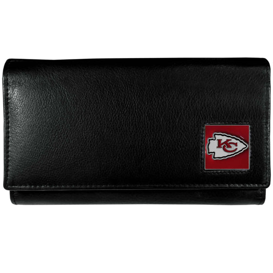 Kansas City Chiefs Leather Women's Wallet (SSKG) - 757 Sports Collectibles