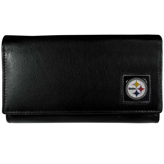 Pittsburgh Steelers Leather Women's Wallet (SSKG) - 757 Sports Collectibles