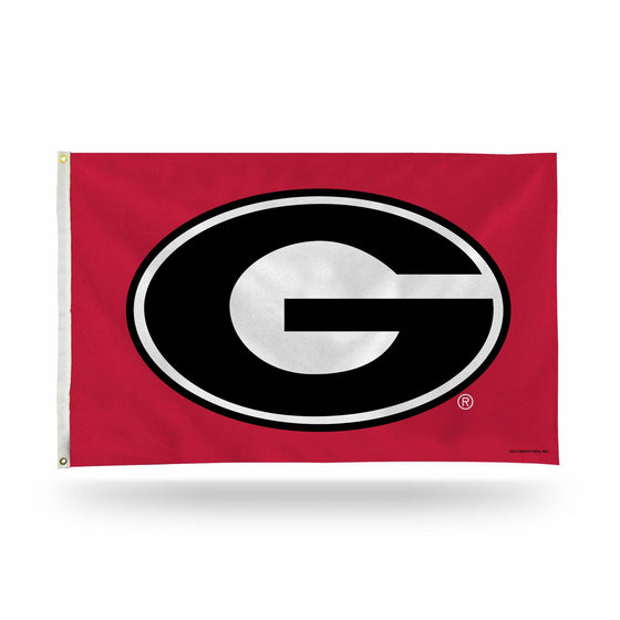 GEORGIA UGA Bulldogs OVAL G BANNER FLAG (Rico) - 757 Sports Collectibles