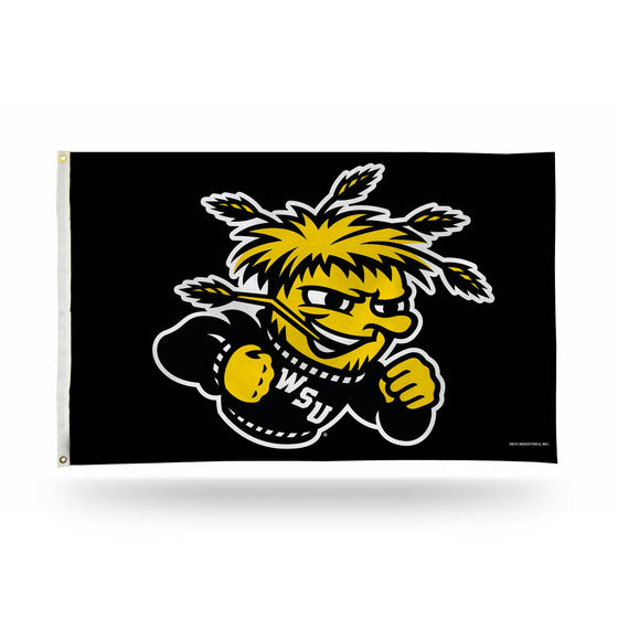 WICHITA STATE 3 X 5 BANNER FLAG (Rico) - 757 Sports Collectibles