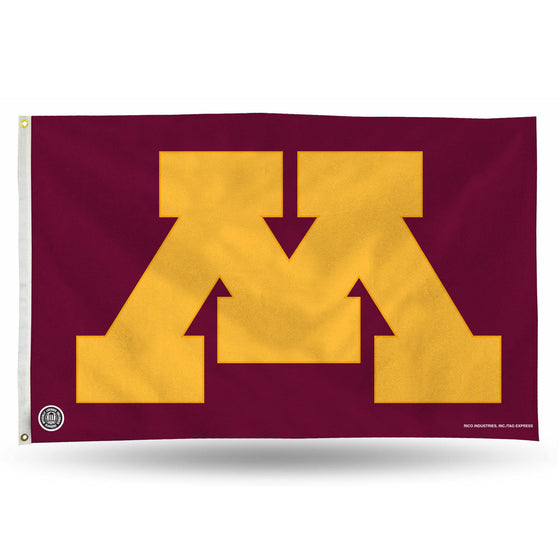 MINNESOTA GOPHERS 'BLOCK M' BANNER FLAG (Rico) - 757 Sports Collectibles