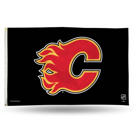 CALGARY FLAMES BANNNER FLAG (Rico) - 757 Sports Collectibles