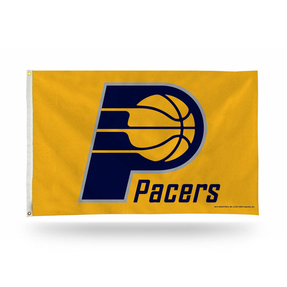 INDIANA PACERS BANNER FLAG (GOLD) (Rico) - 757 Sports Collectibles