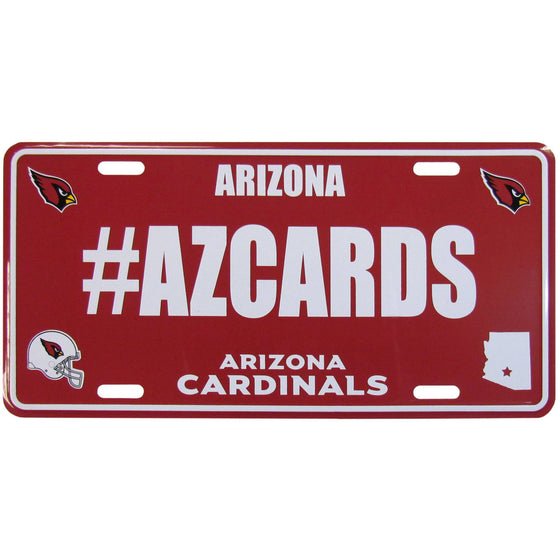 Arizona Cardinals Hashtag License Plate (SSKG) - 757 Sports Collectibles