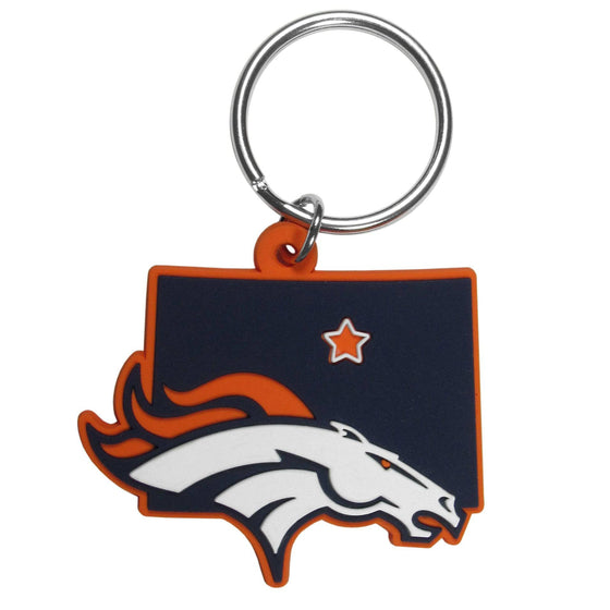 Denver Broncos Home State Flexi Key Chain (SSKG) - 757 Sports Collectibles