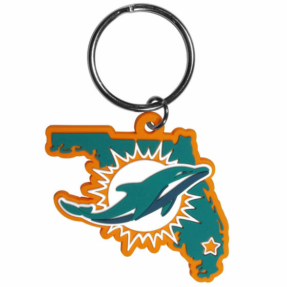 Miami Dolphins Home State Flexi Key Chain (SSKG) - 757 Sports Collectibles