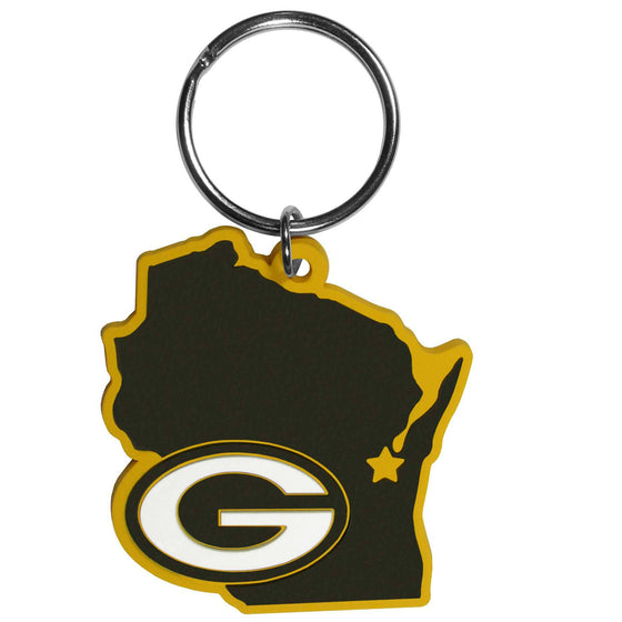 Green Bay Packers Home State Flexi Key Chain (SSKG) - 757 Sports Collectibles