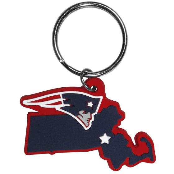 New England Patriots Home State Flexi Key Chain (SSKG) - 757 Sports Collectibles