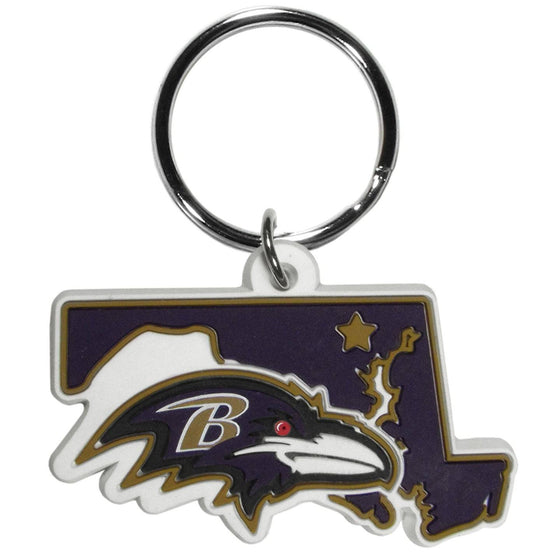 Baltimore Ravens Home State Flexi Key Chain (SSKG) - 757 Sports Collectibles