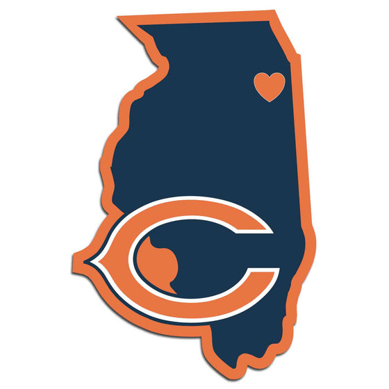 Chicago Bears Home State Decal (SSKG) - 757 Sports Collectibles