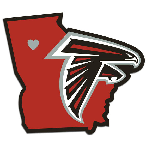 Atlanta Falcons Home State Decal (SSKG) - 757 Sports Collectibles