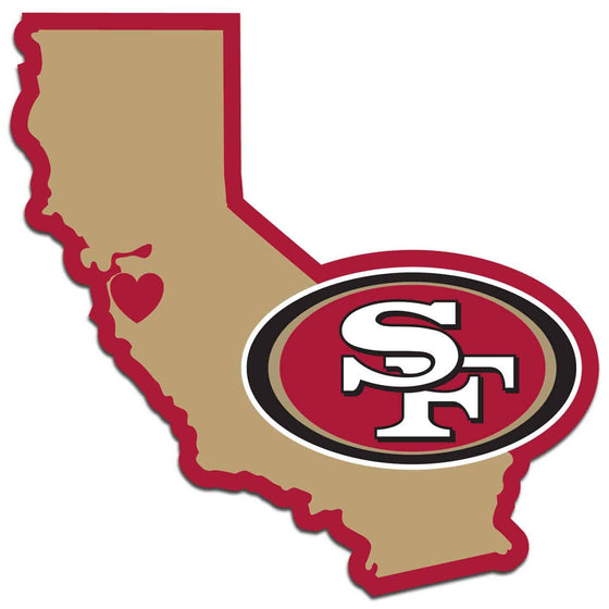 San Francisco 49ers Home State Decal (SSKG) - 757 Sports Collectibles