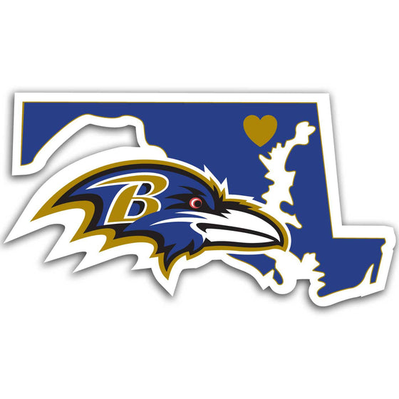 Baltimore Ravens Home State Decal (SSKG) - 757 Sports Collectibles