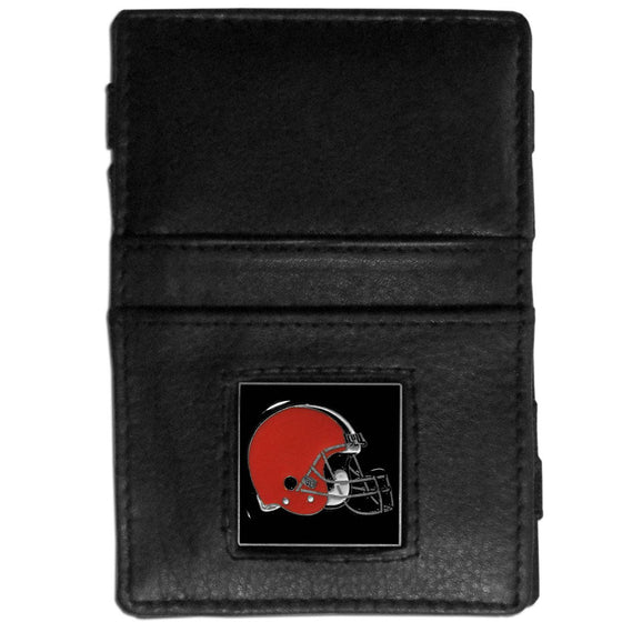 Cleveland Browns Leather Jacob's Ladder Wallet (SSKG) - 757 Sports Collectibles