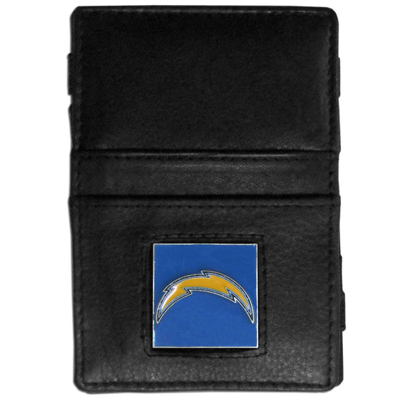 Los Angeles Chargers Leather Jacob's Ladder Wallet (SSKG) - 757 Sports Collectibles