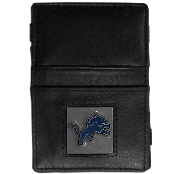 Detroit Lions Leather Jacob's Ladder Wallet (SSKG) - 757 Sports Collectibles