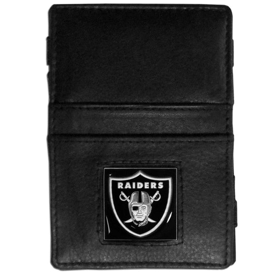 Oakland Raiders Leather Jacob's Ladder Wallet (SSKG) - 757 Sports Collectibles