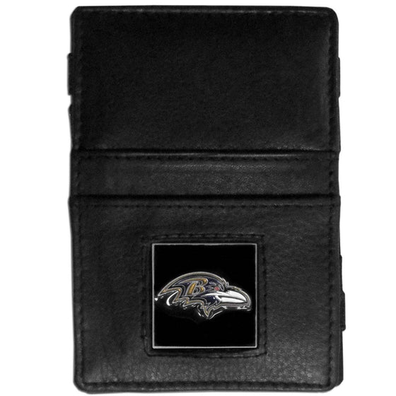 Baltimore Ravens Leather Jacob's Ladder Wallet (SSKG) - 757 Sports Collectibles