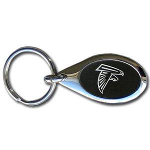 NFL Oval Chrome Key Chain - Atlanta Falcons (SSKG) - 757 Sports Collectibles