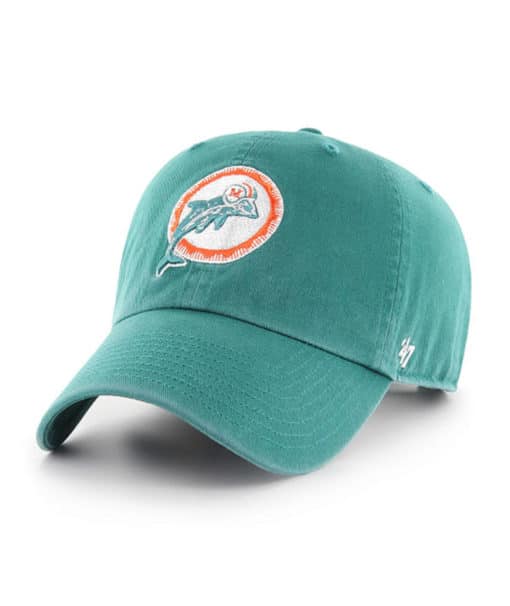 Miami Dolphins 47 Brand Clean-Up Adjustable Strapback Hat OSFM - 757 Sports Collectibles