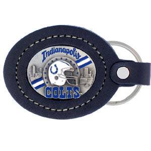 Leather Keychain - Indianapolis Colts (SSKG) - 757 Sports Collectibles