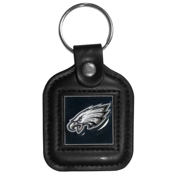 Philadelphia Eagles Square Leatherette Key Chain (SSKG) - 757 Sports Collectibles