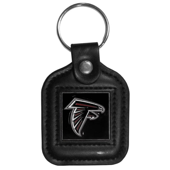 Atlanta Falcons Square Leatherette Key Chain (SSKG) - 757 Sports Collectibles