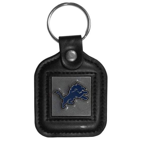 Detroit Lions Square Leatherette Key Chain (SSKG) - 757 Sports Collectibles