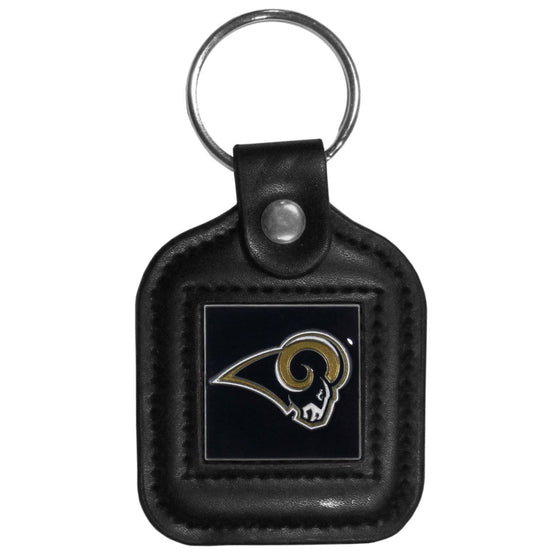 St. Louis Rams Square Leatherette Key Chain (SSKG) - 757 Sports Collectibles