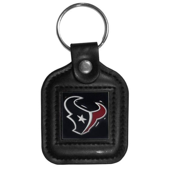 Houston Texans Square Leatherette Key Chain (SSKG) - 757 Sports Collectibles