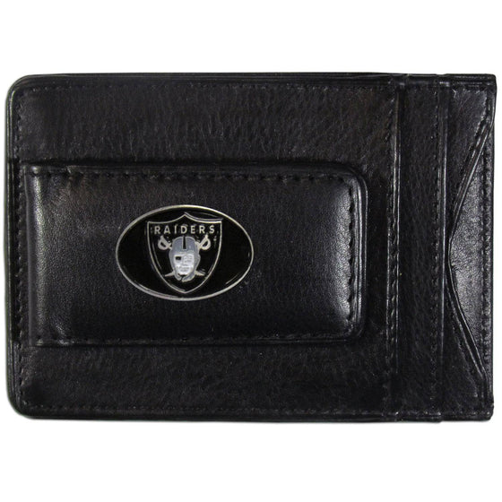 Oakland Raiders Leather Cash & Cardholder (SSKG) - 757 Sports Collectibles