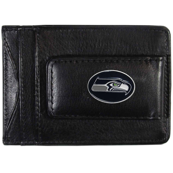 Seattle Seahawks Leather Cash & Cardholder (SSKG) - 757 Sports Collectibles