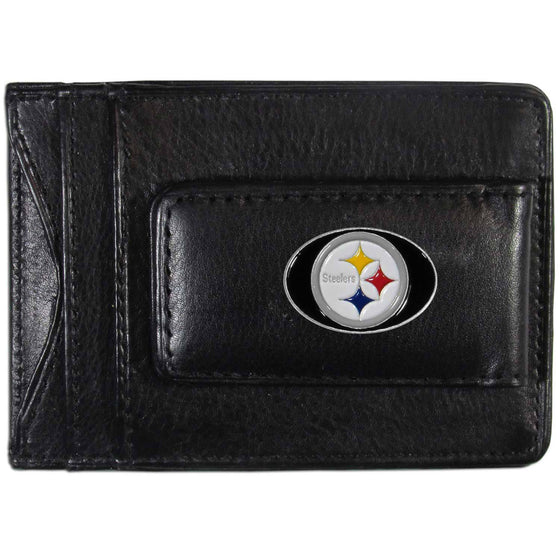 Pittsburgh Steelers Leather Cash & Cardholder (SSKG) - 757 Sports Collectibles