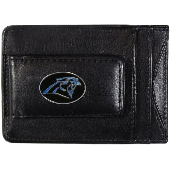 Carolina Panthers Leather Cash & Cardholder (SSKG) - 757 Sports Collectibles