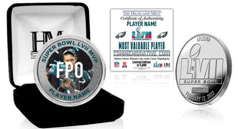  Philadelphia Eagles Super Bowl LVII MVP Silver Mint Coin