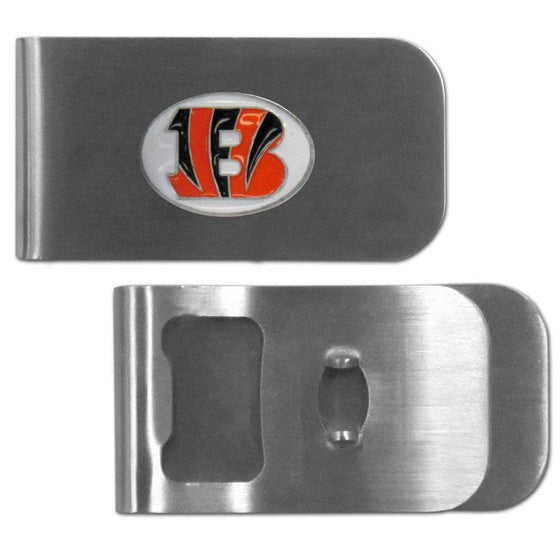 Cincinnati Bengals Bottle Opener Money Clip (SSKG) - 757 Sports Collectibles