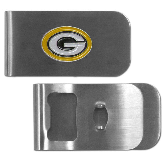 Green Bay Packers Bottle Opener Money Clip (SSKG) - 757 Sports Collectibles