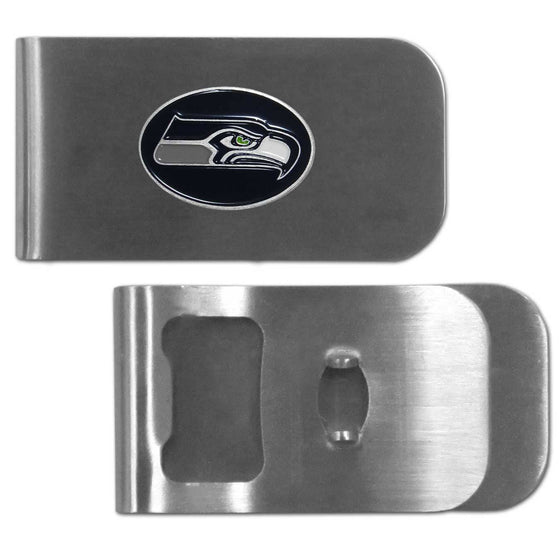 Seattle Seahawks Bottle Opener Money Clip (SSKG) - 757 Sports Collectibles