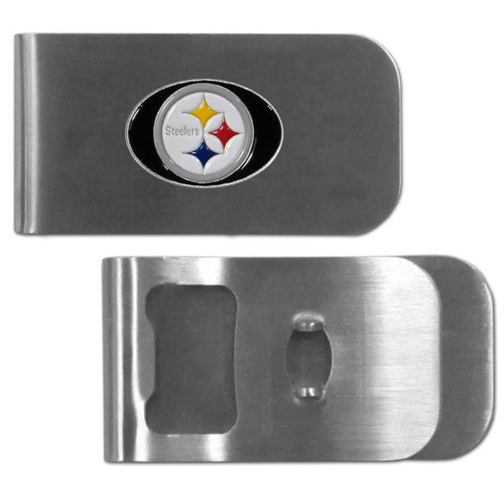 Pittsburgh Steelers Bottle Opener Money Clip (SSKG) - 757 Sports Collectibles