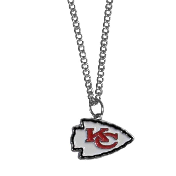 Kansas City Chiefs Chain Necklace with Small Charm (SSKG) - 757 Sports Collectibles