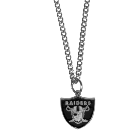 Oakland Raiders Chain Necklace with Small Charm (SSKG) - 757 Sports Collectibles